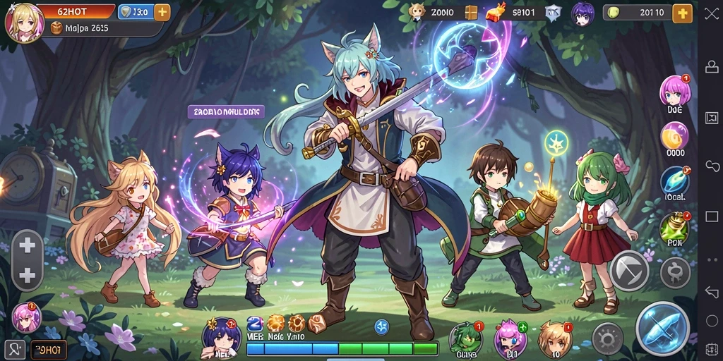 Screenshot utama 62HOT menampilkan aksi karakter Anime yang epik.
