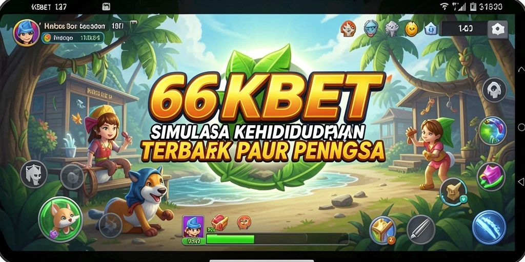 Tangkapan layar gameplay 66KBET dengan karakter dan lingkungan simulasi.
