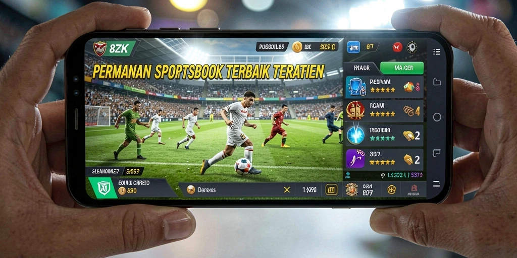 Tampilan menarik dari gameplay Sportsbook di 8ZK.