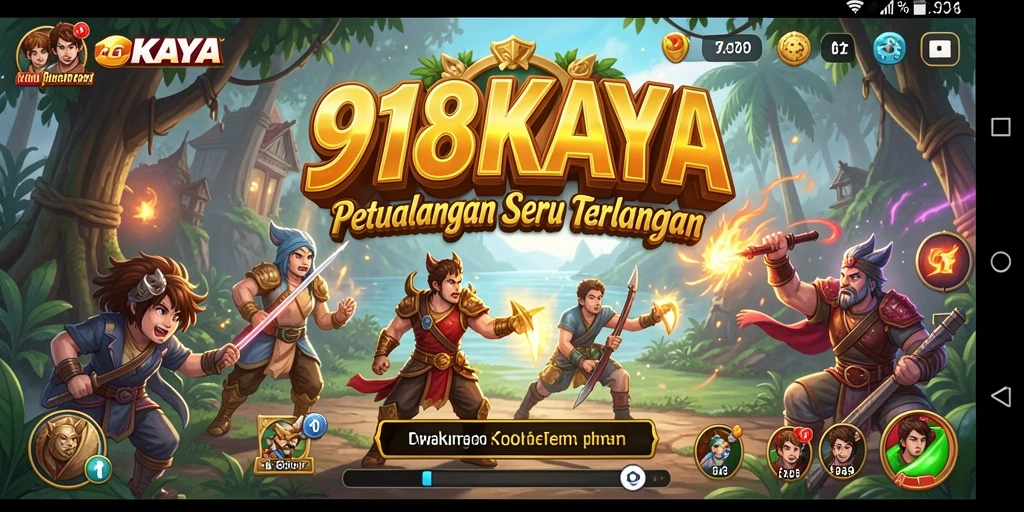 Tampilan screenshot utama 918KAYA menampilkan aksi gameplay petualangan yang seru.