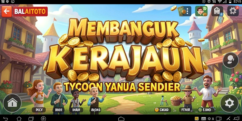 Screenshot gameplay BALAITOTO menampilkan suasana bisnis yang dinamis.