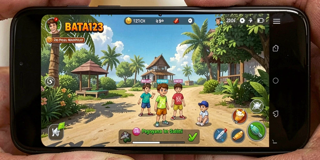 Tampilan gameplay BATA123 yang seru dan penuh warna.
