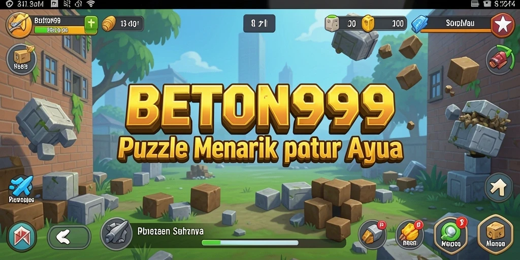 Tampilan gameplay puzzle seru BETON999 yang menantang.