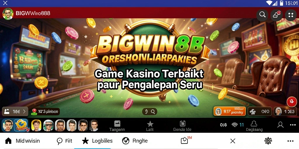 Tampilan gameplay Kasino yang mendebarkan di BIGWIN88.