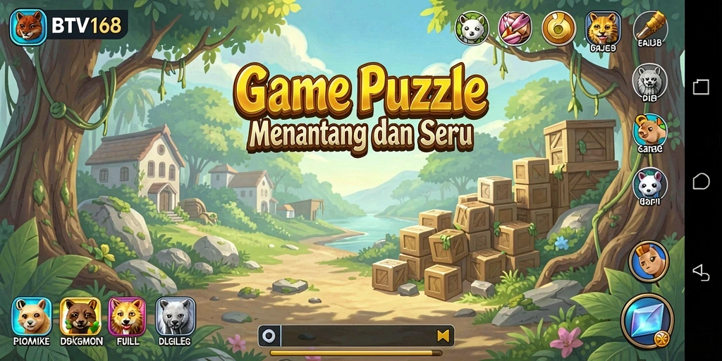 Tampilan gameplay BTV168 yang menantang dalam kategori Puzzle.
