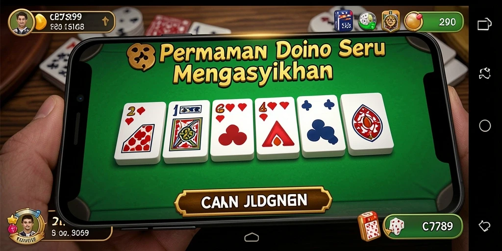 Gameplay C789 yang menunjukkan momen seru bermain Domino.