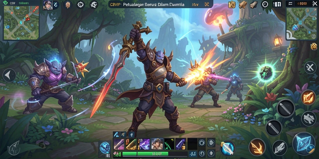 Tampilan menarik dari gameplay MMORPG C8VIP dengan petualangan seru.