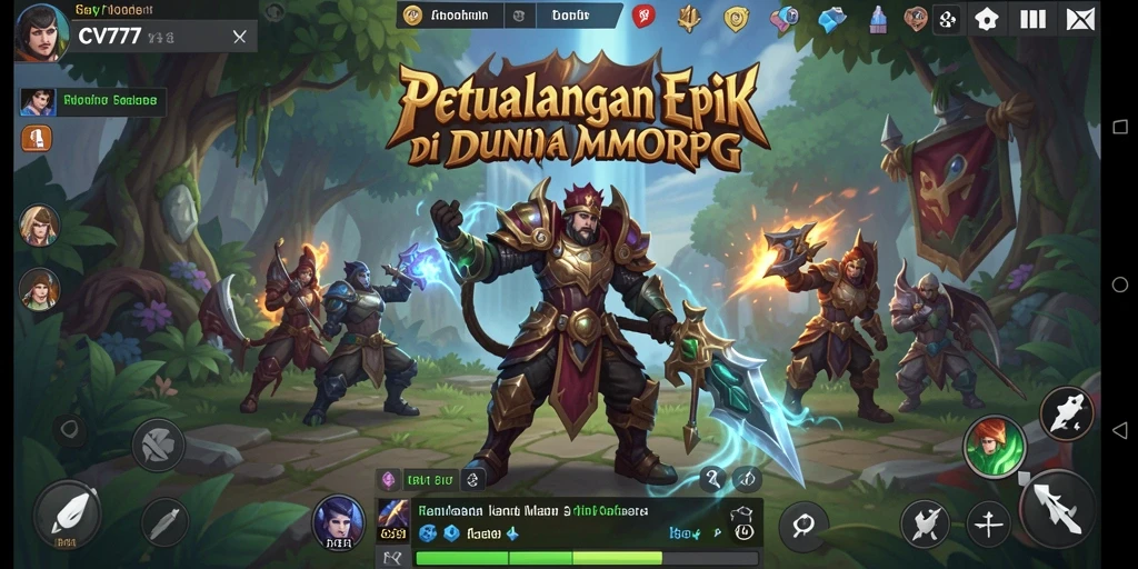Tampilan gameplay mendebarkan dari dunia fantasi CV777.