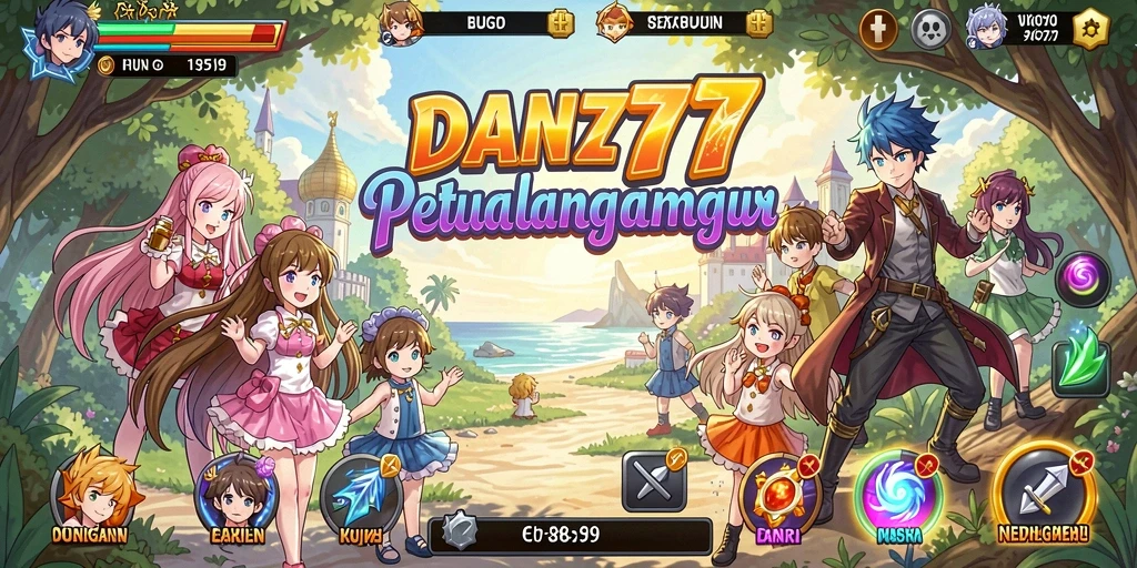 Tampilan menarik dari gameplay DAN777 yang penuh aksi Anime.