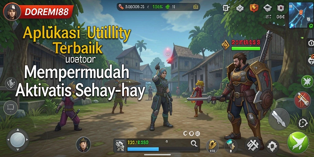 Screenshot utama DOREMI88 yang menunjukkan antarmuka aplikasi Utility yang intuitif.