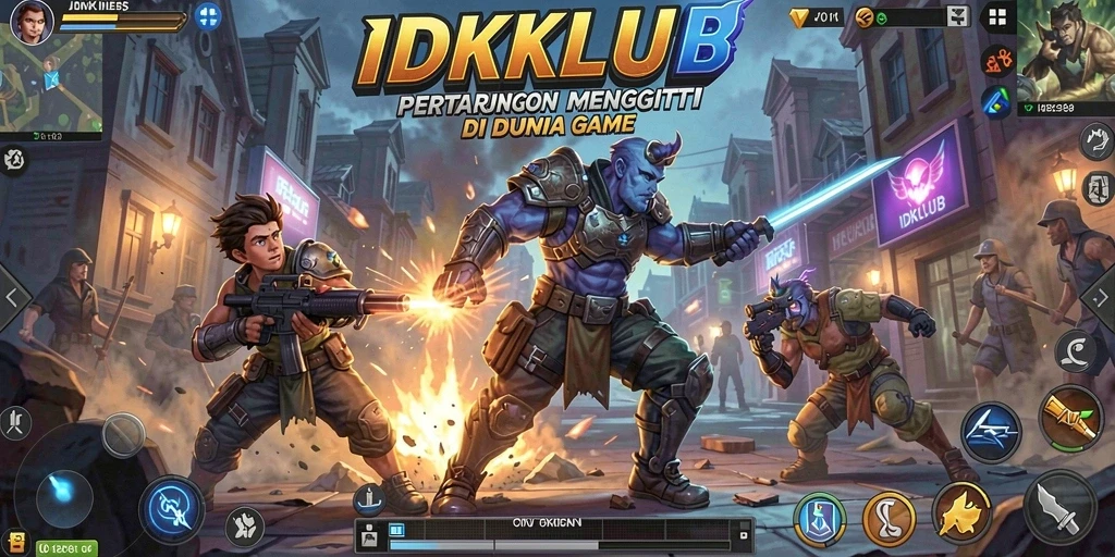 Tampilan dinamis permainan Fighting di IDKLUB dengan aksi seru.