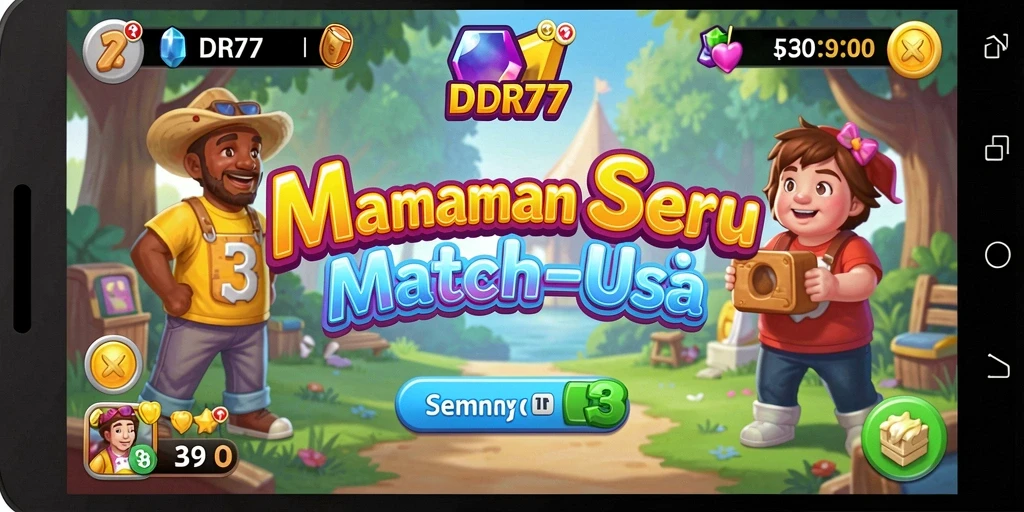 Tampilan gameplay menarik dan penuh warna dari IDR77.