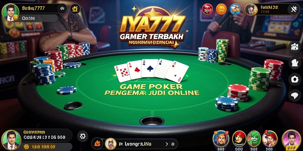 Tangkapan layar IYA777 menunjukkan gameplay Poker yang seru dan interaktif.
