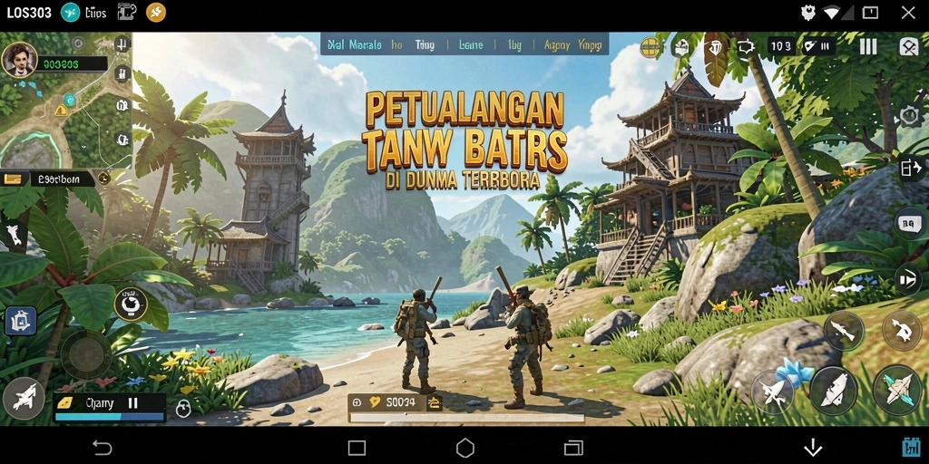 Tampilan gameplay di dunia terbuka yang menakjubkan.