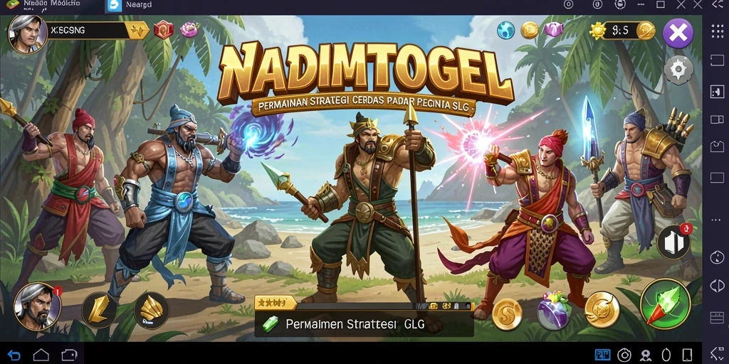 Tangkapan layar utama NADIMTOGEL menampilkan aksi mendebarkan dalam gameplay SLG.