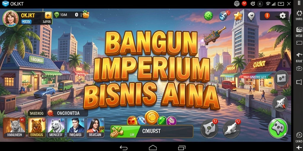Tangkapan layar utama menampilkan gameplay Tycoon yang menarik.