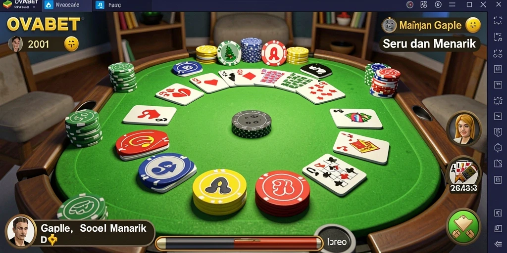 Screenshot gameplay Gaple yang menarik dan interaktif.