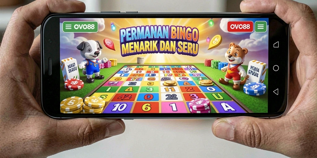 Tampilan gameplay Bingo yang seru dan interaktif di OVO88.