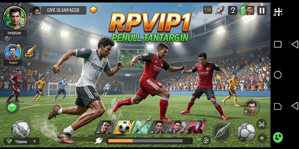 Tampilan gameplay seru dari RPVIP1 dengan aksi olahraga mendebarkan.