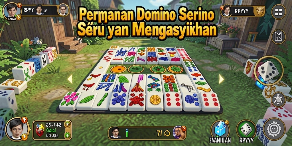 Tangkapan layar gameplay RPYYY menunjukkan aksi seru permainan Domino.