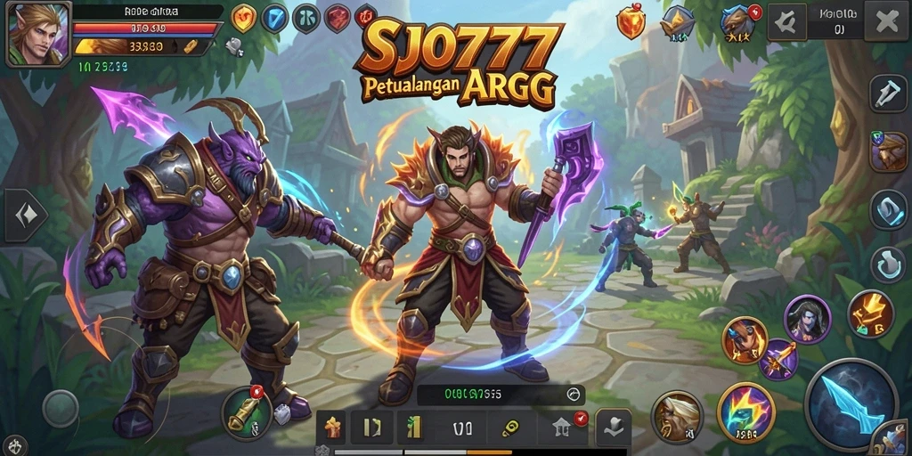 Tampilan seru dalam pertempuran ARPG SJO777.